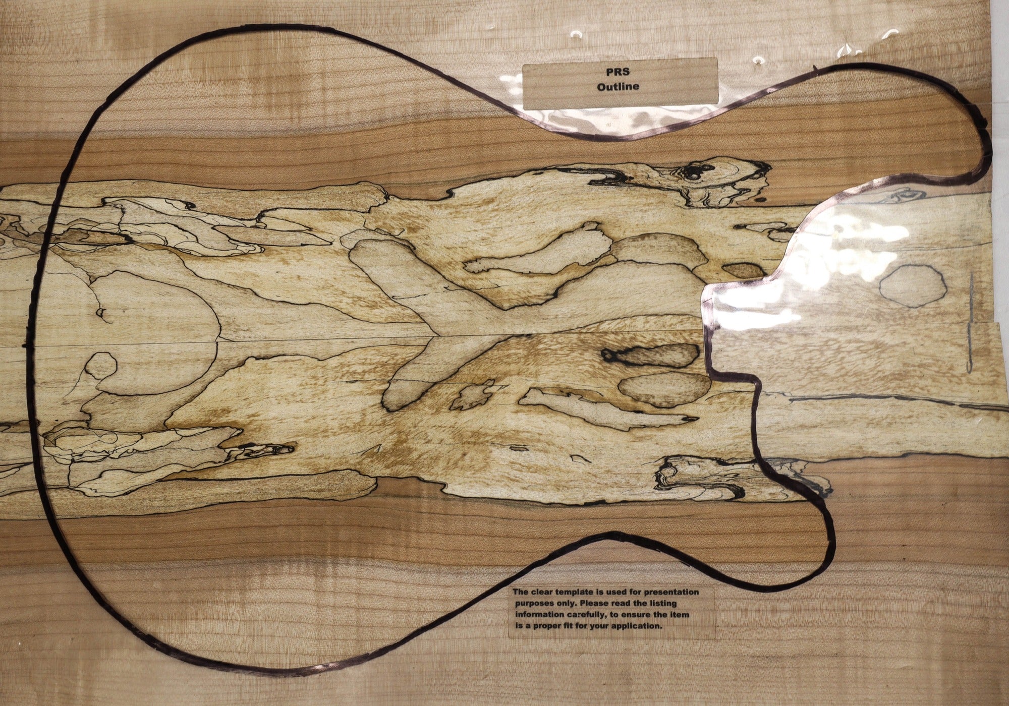 Maple flame drop top guitar set of two pieces, highly figured. EdCo