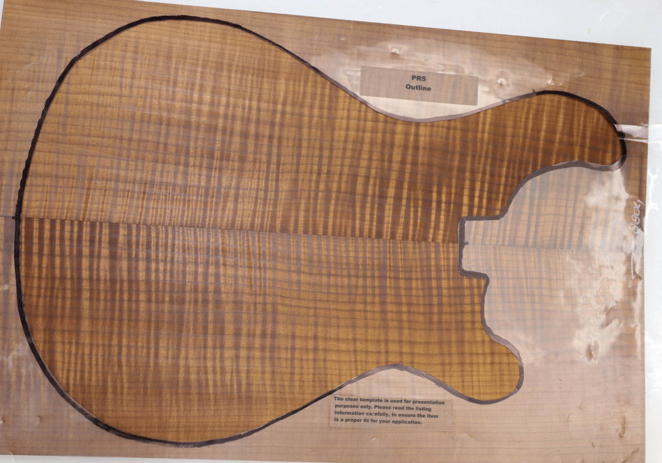 Torrefied Maple Flame Guitar set, 0.8" thick (HIGH FIGURE 4★) - Stock# 5-8804