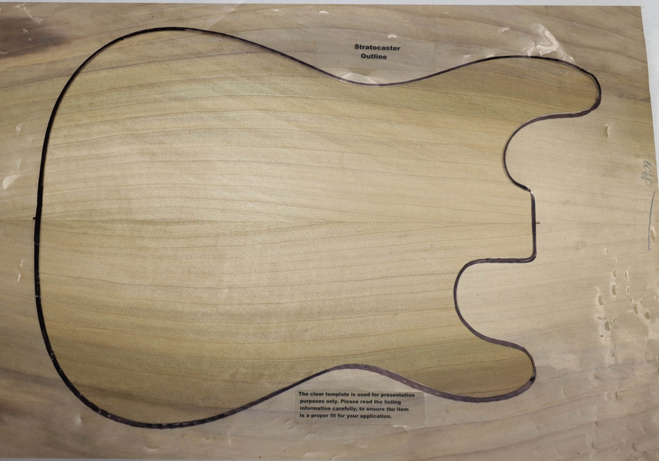 Magnolia body blank, unglued 2pc, 1.86" thick (+STANDARD) - Stock# 5-8909