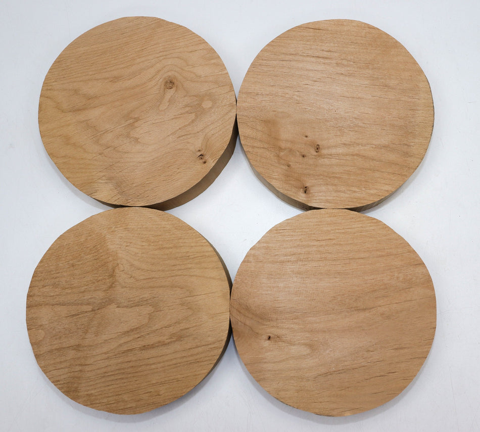 Alder Rounds 4 pieces 8" diameter x 2" - Stock# 5-9716