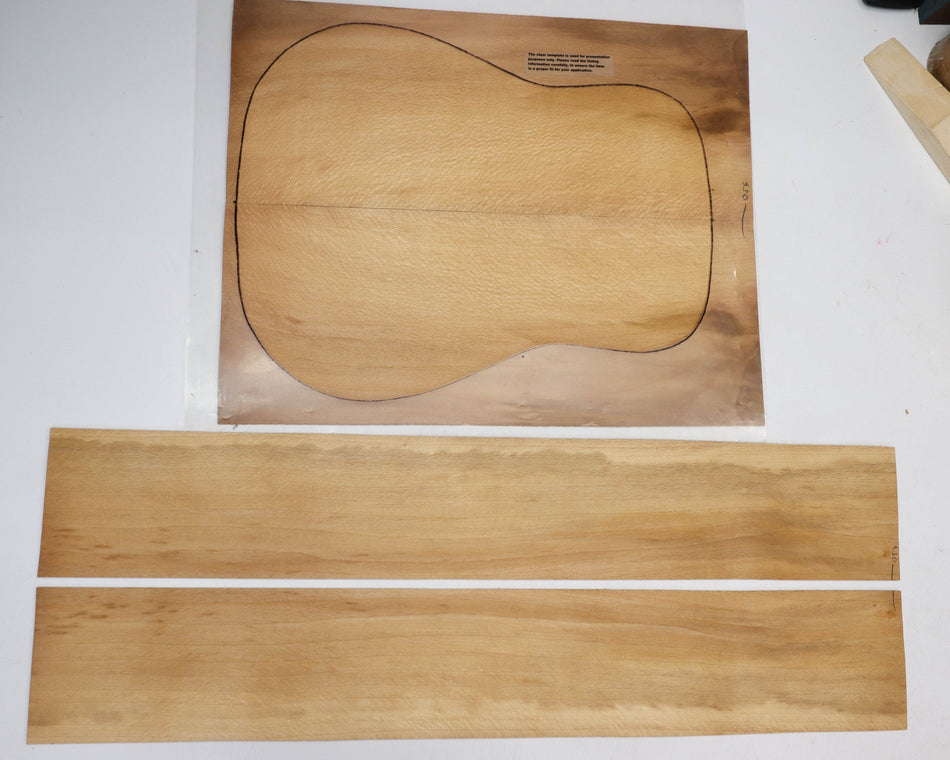 Back & Side set London Plane, Dreadnought (HIGH FIGURE) - Stock# 6-0054