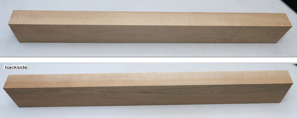 Red Maple Flame Neck Blank 2.25" x 4" x 35.7" - Stock# 6-1442