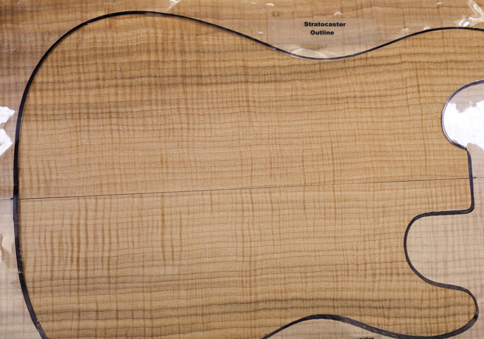 Maple Flame Guitar set, 0.25" thick (HIGH FIGURE) - Stock# 6-1615