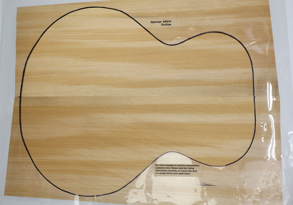 Hemlock Archtop Body blank, 1.75" thick - Stock# 6-2491