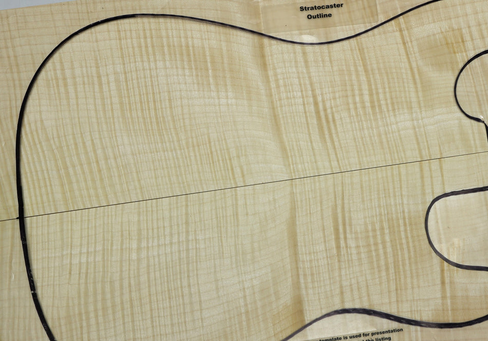 Maple Flame Guitar set, 0.22" thick (+GREAT FIGURE +3★) - Stock# 6-2707