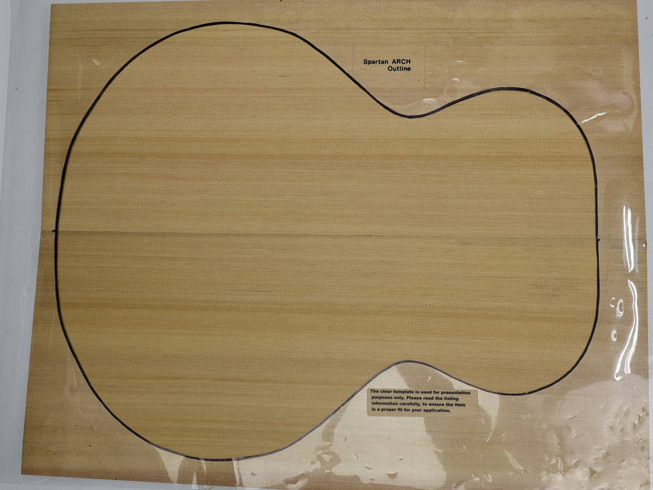 Red Cedar Small Archtop set, 1" thick (+STANDARD) - Stock# 6-2964