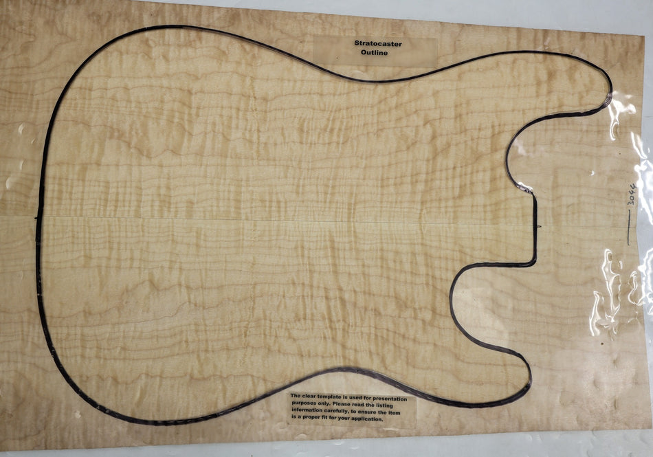 Maple Flame Guitar set, 0.3" thick (+GREAT FIGURE +3★) - Stock# 6-3044