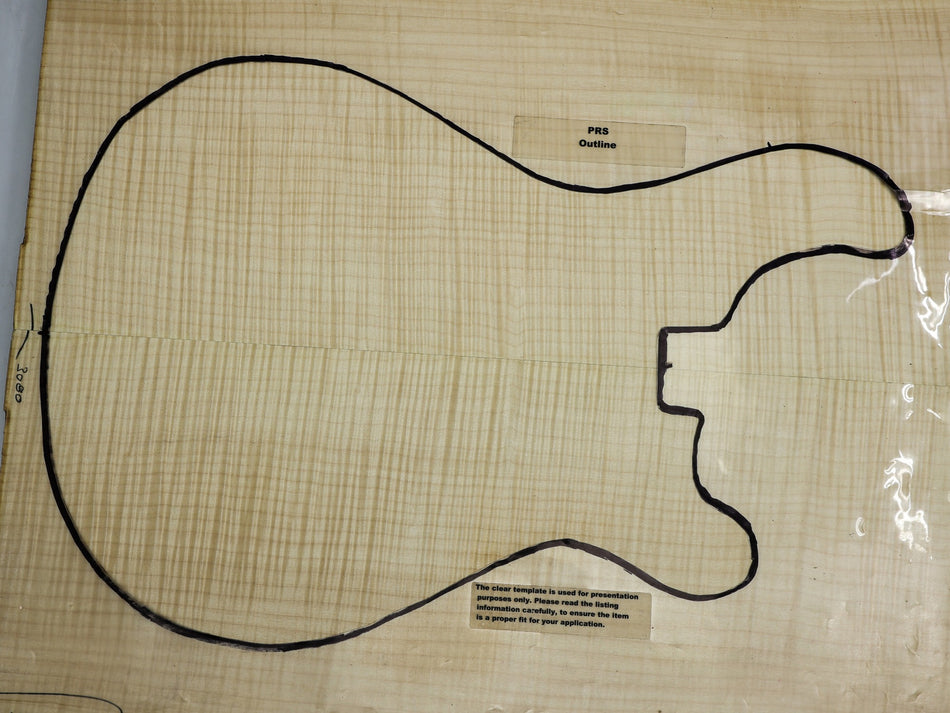 Maple Flame Archtop Guitar set, 1" thick (HIGH FIGURE) - Stock# 6-3080
