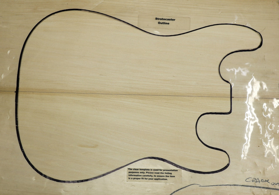 Basswood body blank, unglued 2pc, 1.92" thick (+STANDARD) - Stock# 6-3291