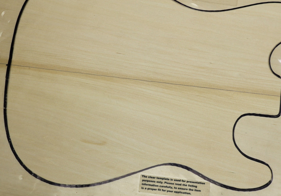 Basswood body blank, unglued 2pc, 1.92" thick (+STANDARD) - Stock# 6-3291