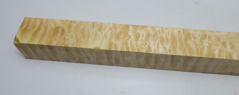 Maple Quilt Spindle Square 2.5" x 22" long (GREAT FIGURE) - Stock# 6-3555