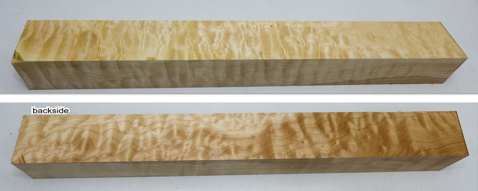 Maple Quilt Spindle Square 2.5" x 22" long (GREAT FIGURE) - Stock# 6-3555