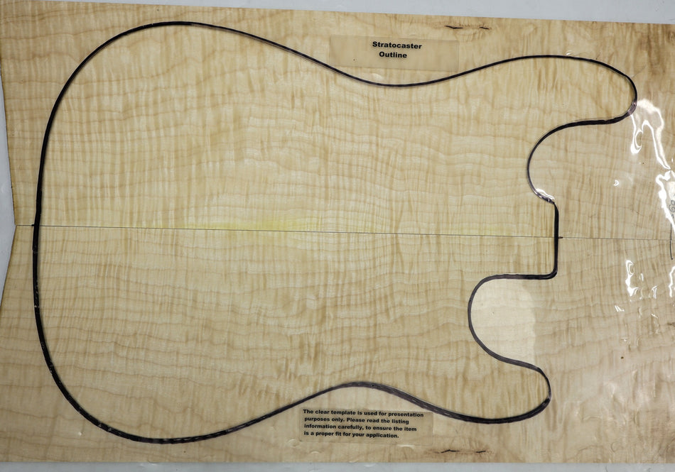 Maple Flame Guitar set, 0.27" thick (HIGH FIGURE) - Stock# 6-3605