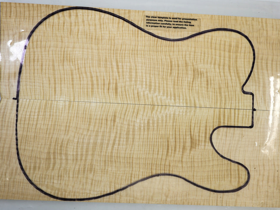 Maple Flame Guitar set, 1" thick (PREMIUM FIGURE) - Stock# 6-4444