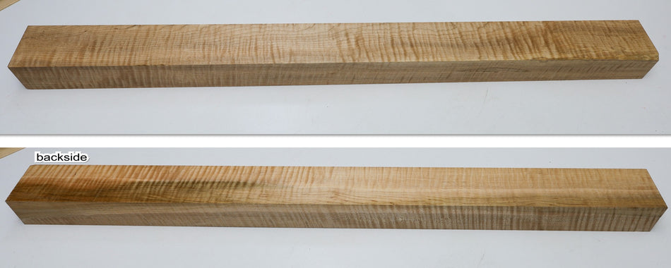 Red Maple Flame Neck Blank 1.95" x 3" x 35.5" (GREAT FIGURE) - Stock# 6-4523