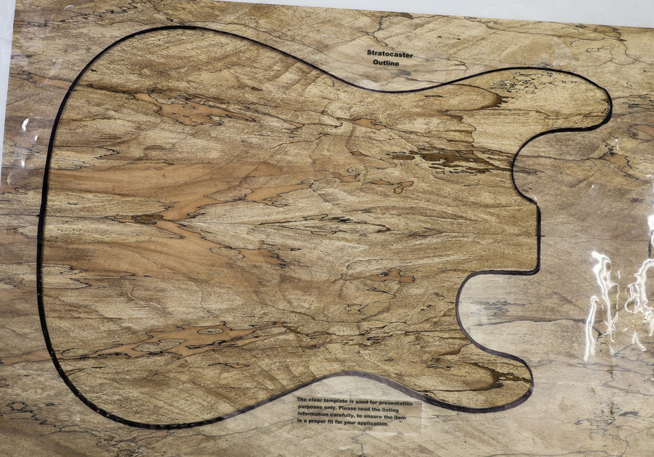 Spalted Maple Guitar set, 0.27" thick (+GREAT FIGURE +3★) - Stock# 6-4765