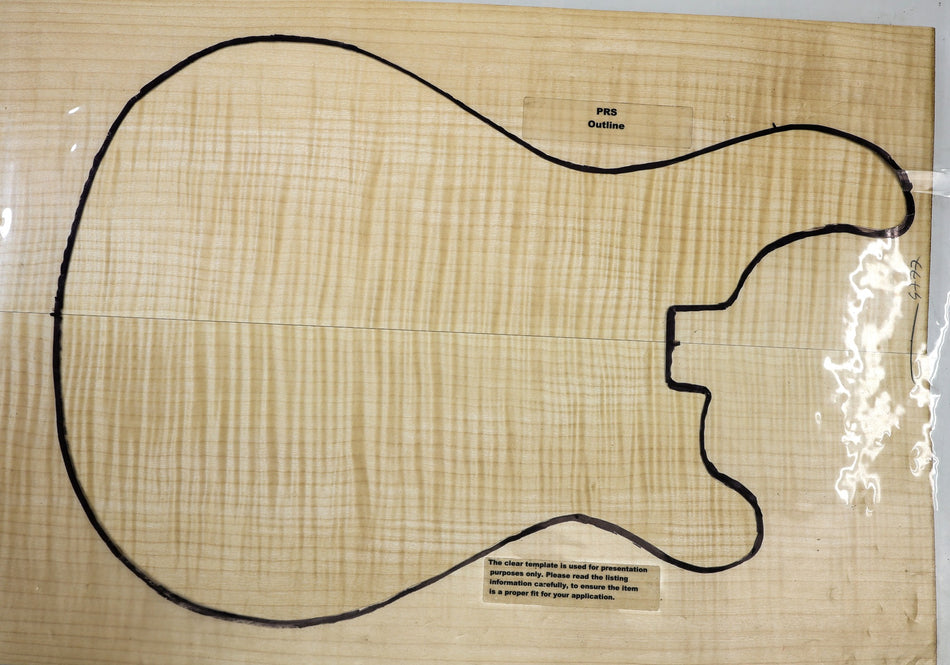 Maple Flame Guitar set, 1" thick (HIGH FIGURE) - Stock# 6-4777