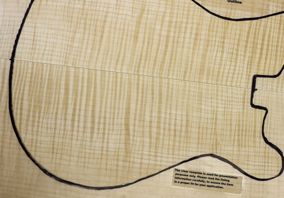 Maple Flame Guitar set, 1" thick (HIGH FIGURE) - Stock# 6-4777