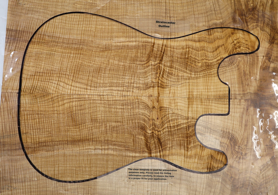 Maple Flame Guitar set, 0.42" thick (PREMIUM FIGURE, 2nd) - Stock# 6-4784