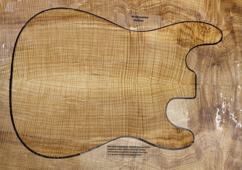 Maple Flame Guitar set, 0.42" thick (PREMIUM FIGURE, 2nd) - Stock# 6-4784