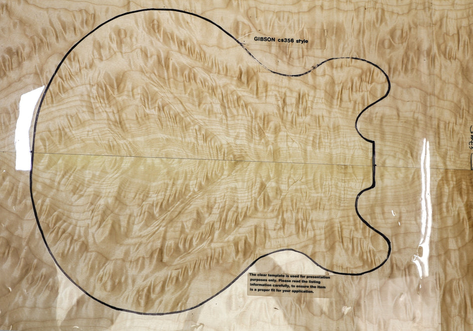 Maple Quilt Small Archtop set, 1" thick (+GREAT FIGURE) - Stock# 6-4785