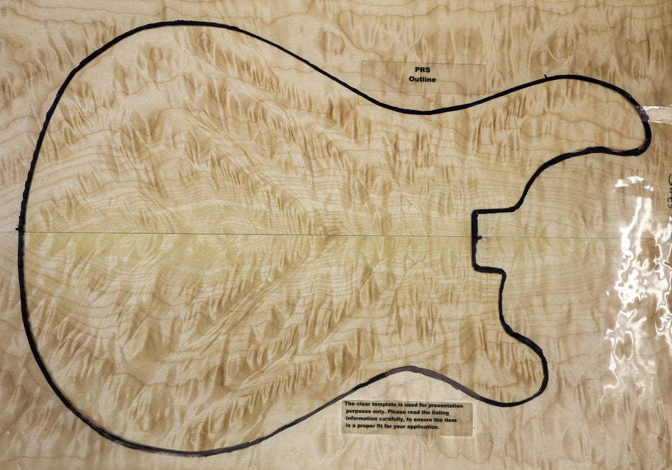 Maple Quilt Small Archtop set, 1" thick (+GREAT FIGURE) - Stock# 6-4785