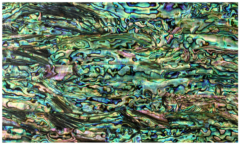 Real Abalone Laminated Sheet (Abalam), Green 1.5 x 140 x 240 mm
