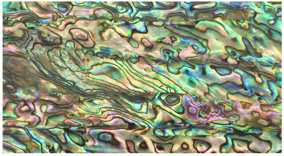 Real Abalone Laminated Sheet (Abalam), Red 1.5 x 65 x 115 mm