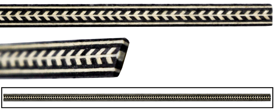 Back Center Strip Guitar Inlay #311A Herringbone