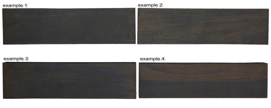 Canadian made Obsidian Ebony Bridge Blank 8" x 2" x 0.6"