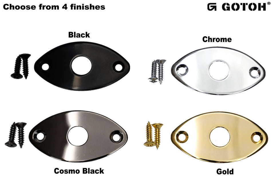 Gotoh JCB-2 Oval Football Style Jack Plate (choose finish)