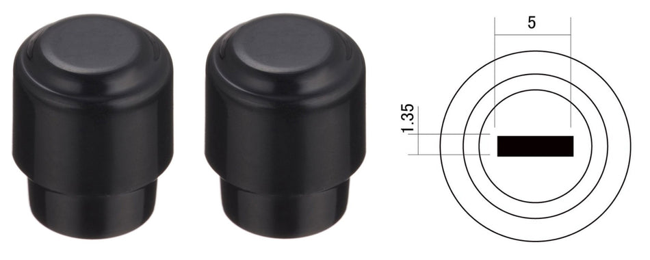 Tele-style Barrel Switch Knobs, Inch, set of 2 (choose color)