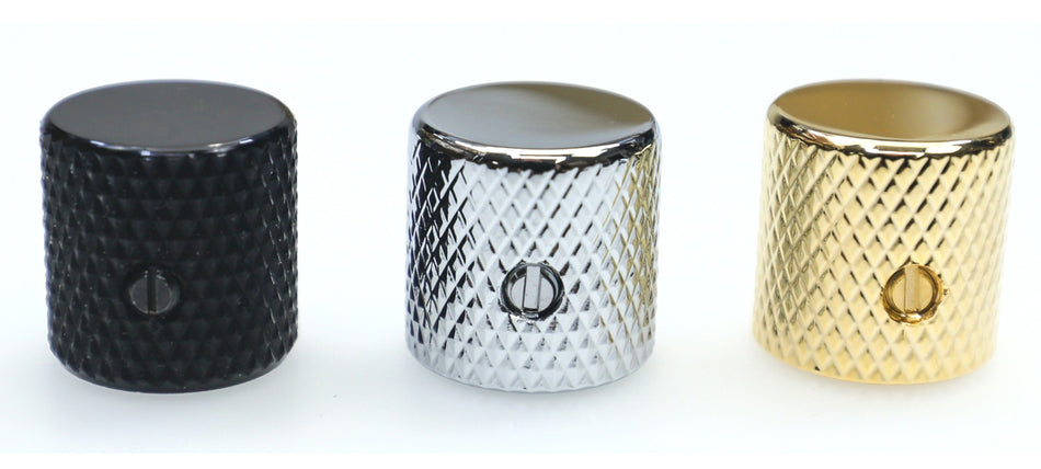 Knurled Metal Flat Knob, 19mm, metric (chose finish)