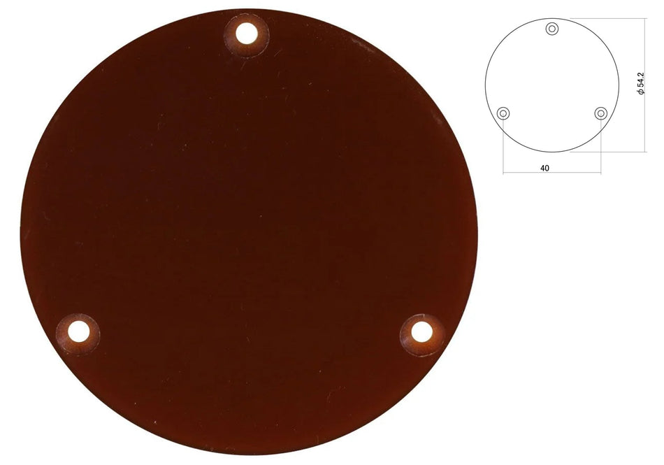 Switch Backplate Cover For LP type Guitars, 54mm for Historic Series, Brown