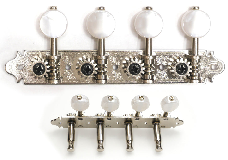 Mandolin Tuners, A-style Gotoh MA40(N)MW with Metal Rollers (Nickel)