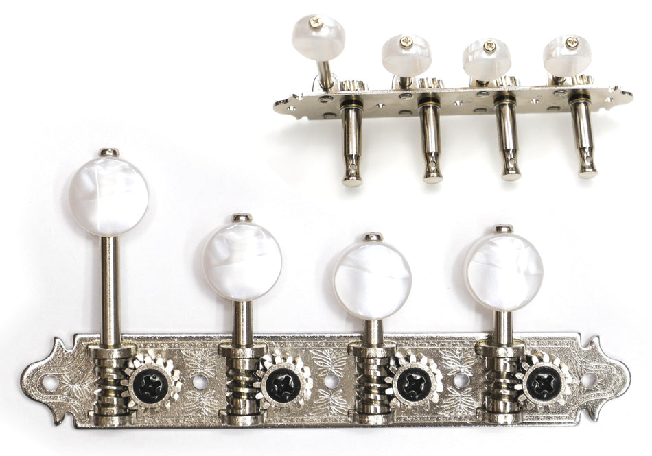 Mandolin Tuners, F-style Gotoh MF40(N)MW with Metal Rollers (Nickel)