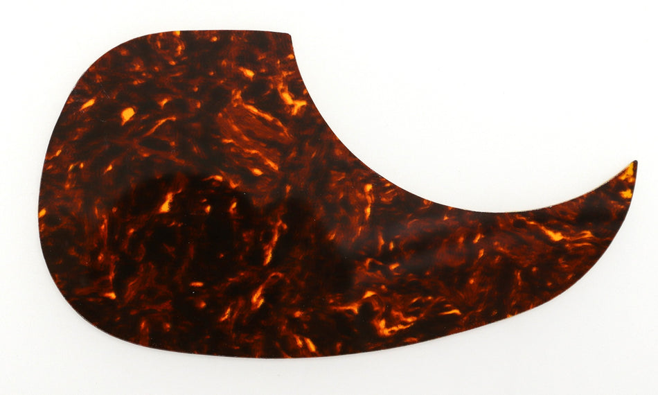 Acoustic Guitar Pickguard, Vinyl self-adhesive Teardrop - Tortoise (Light)