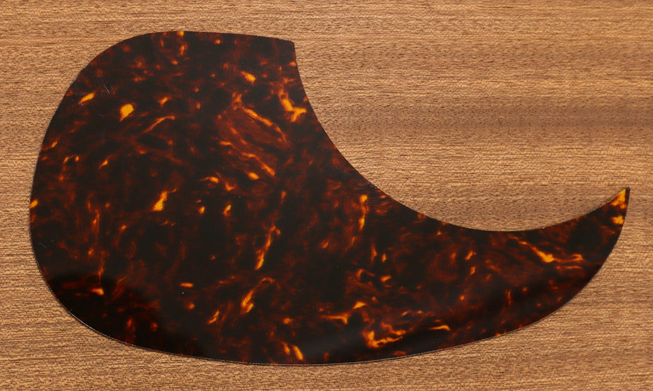 Acoustic Guitar Pickguard, Vinyl self-adhesive Teardrop - Tortoise (Light)