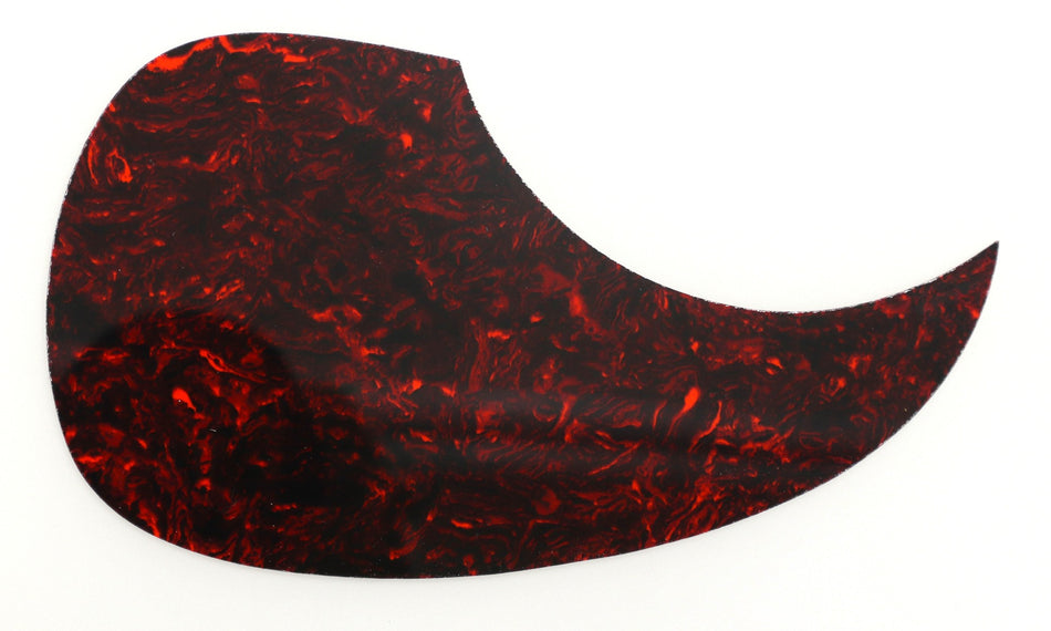Acoustic Guitar Pickguard, Vinyl self-adhesive Teardrop - Tortoise (Dark)