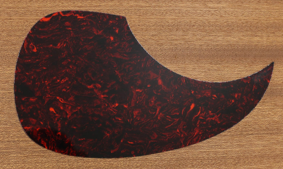 Acoustic Guitar Pickguard, Vinyl self-adhesive Teardrop - Tortoise (Dark)