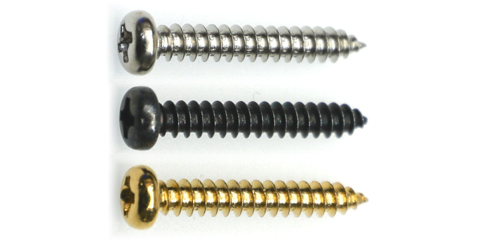 Pickup Mounting Screws (4 pack) Round Head 3x20mm (choose finish)