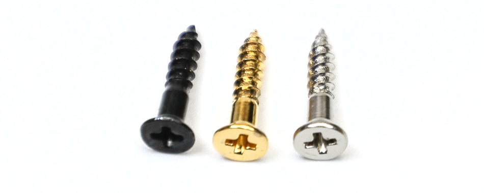 Mounting Ring Screws (10 pack) Flat Head 2.4x13mm (choose finish)
