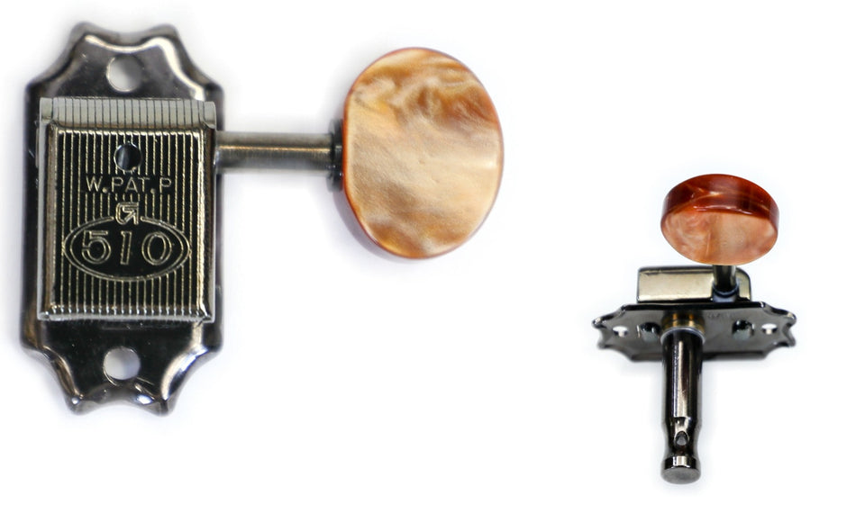 Gotoh SD510(CK)P5R Tuners with Standard Post + C-A-R-D, 3L+3R (Cosmo Black)