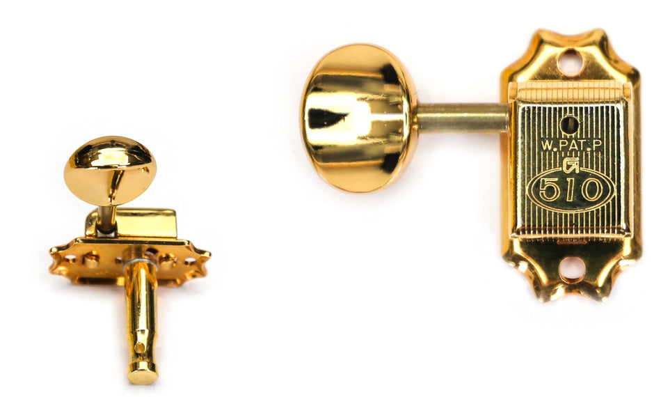 Gotoh SD510(G)05M Tuners with Standard Post + C-A-R-D, 3L+3R (Gold)