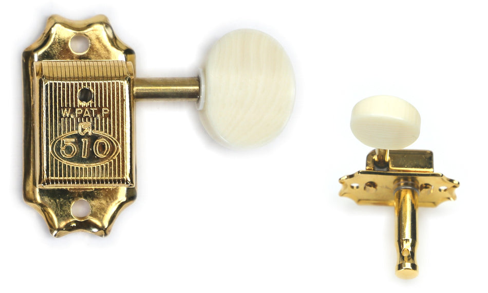 Gotoh SD510(G)M5 Tuners with Standard Post + C-A-R-D, 3L+3R (Gold)