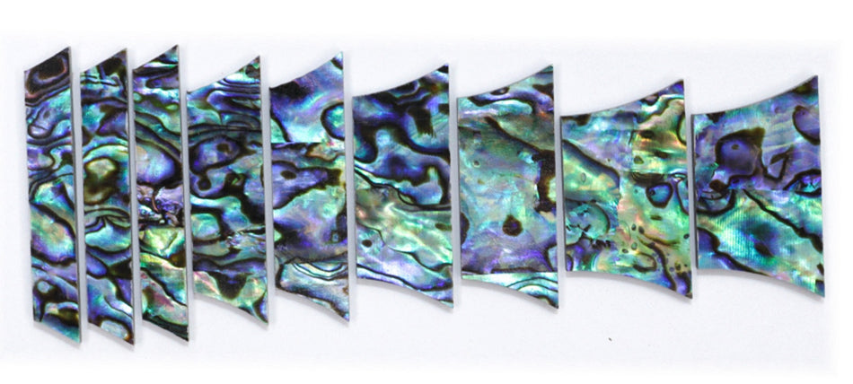 Abalone Position Marker Inlay, Pre-Cut 9 piece set, Les Paul Style