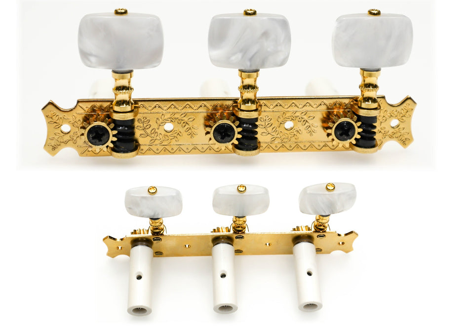Gotoh 35G620(G)1W Tuners with 10mm Plastic Rollers for Acoustic Guitars (Gold)