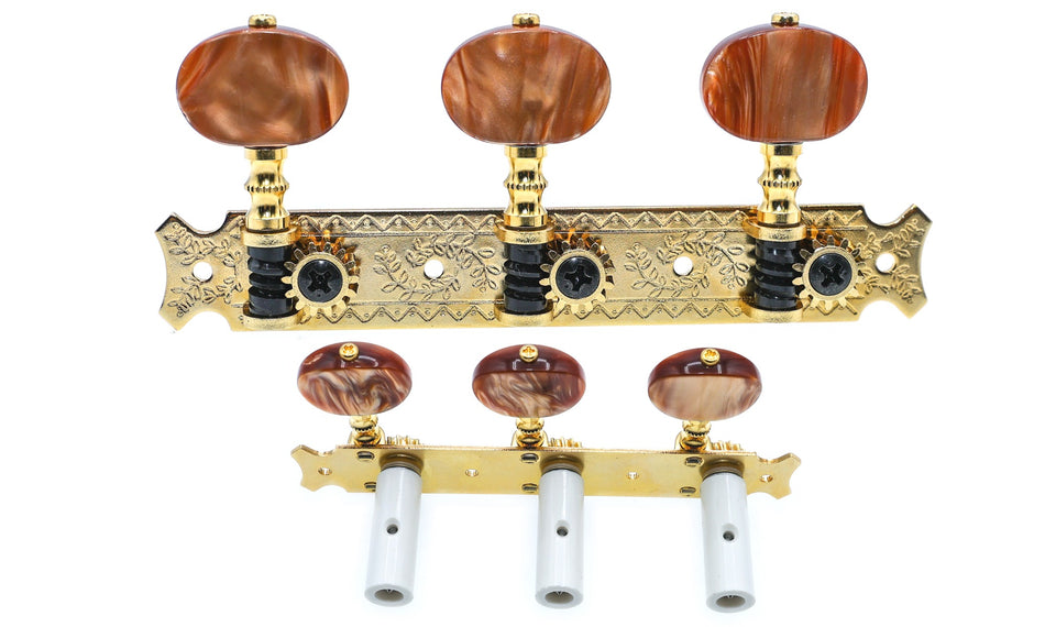 Gotoh 35G620(G)2R Tuners with 10mm Plastic Rollers for Acoustic Guitars (Gold)
