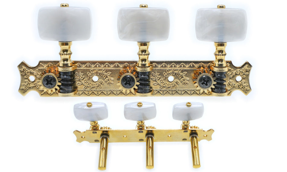 Gotoh 35P620(G)EW Tuners with 6mm Metal Rollers for Acoustic Guitars (Gold)