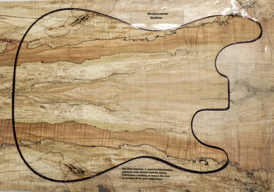 Spalted Maple Guitar set, 0.27" thick (Great Figure 3★) - Stock# 5-5519